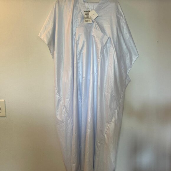 Kaftan en Satin Bleu Céleste - Picture 3 of 4